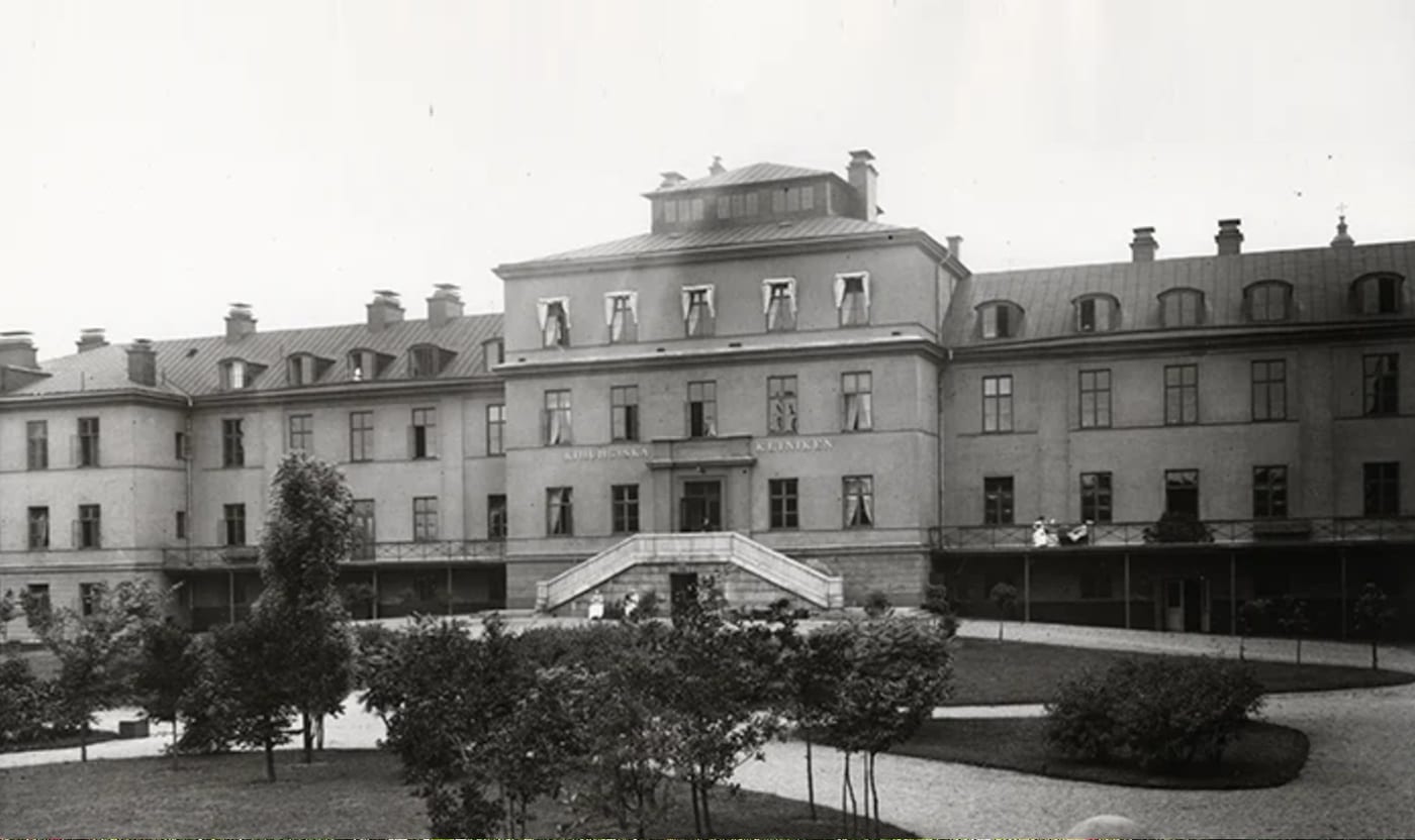 Serafimerlasarettet hospital building, c. 1930