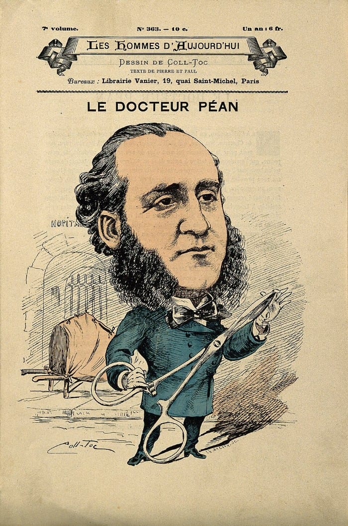 Jules-Émile Péan, color lithograph by Coll-Toc, Les Hommes d'Aujourd'hui, 1892